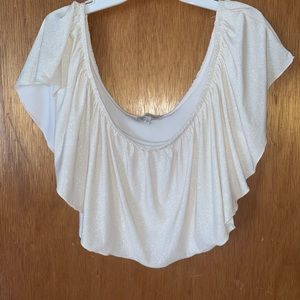 Charlotte Russ - ruffled crop top